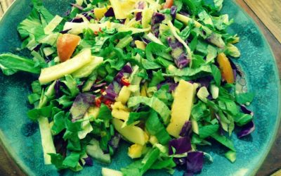 Baby Bok Choy And Papaya Salad