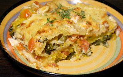 Butternut Kale Lasagna with Blue Cheese