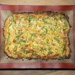 Cauliflower Crusted Pizza With Bell Pepper