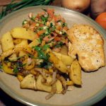 Chicken Parmigiana with Oven Roasted Potatoes