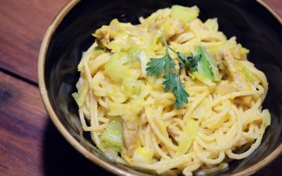 Chicken Pumpkin Leek Pasta