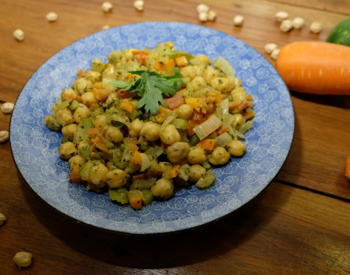Chickpea Zucchini Pesto