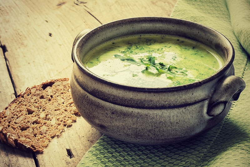 Coconuty Curried Chickpea Kale Soup