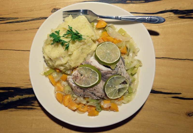 Fish and Veggies with White Wine