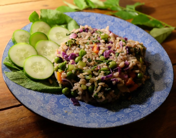 Fried Rice With Veggies And Orange Sauce EatLove.Live