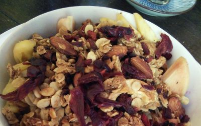 Fruit Bowl with Yogurt and Homemade Granola