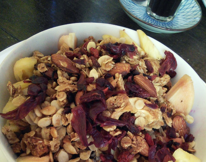 Fruit Bowl with Yogurt and Homemade Granola