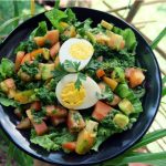 Green Salad with Avocado Salsa