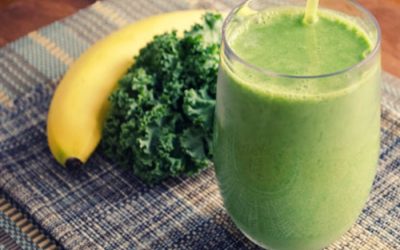 Mango Kiwi Banana Kale Green Smoothie