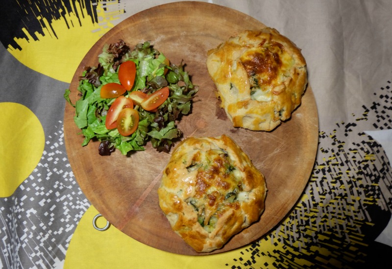 Leek Mushroom Galette (with Chicken Option)