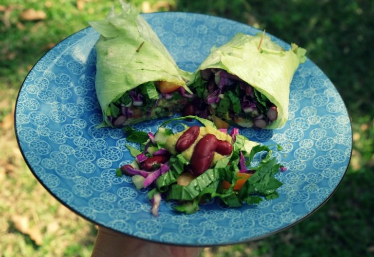 Lettuce Wraps with Kidney Beans EatLove.Live