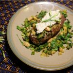 Loaded Sweet Potato with Lima Beans