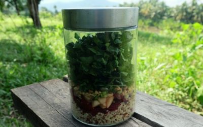 Quinoa Red Beet Mason Jar Salad