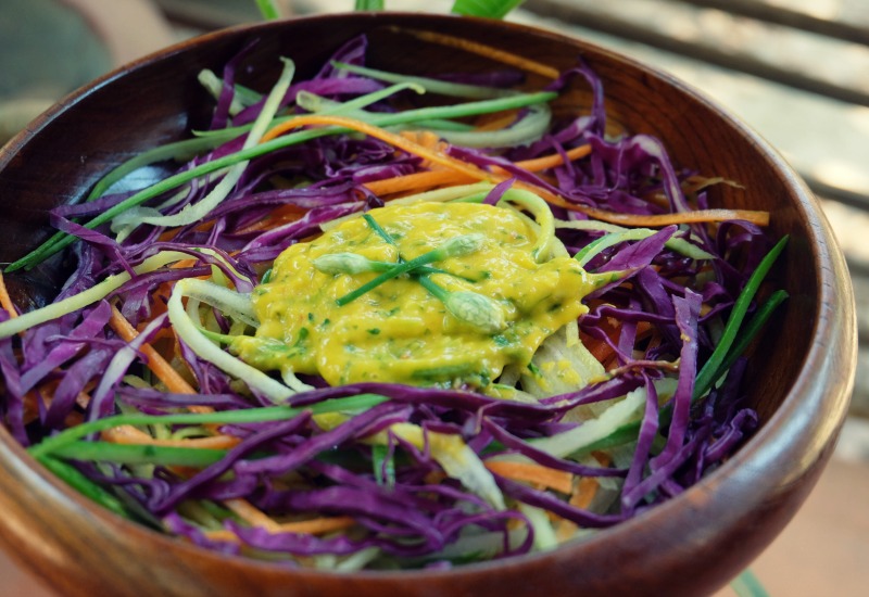 Mint Mango Zoodles aka Zucchini Noodles