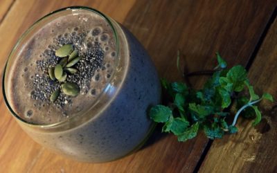 Minty Chocolate Berry Smoothie