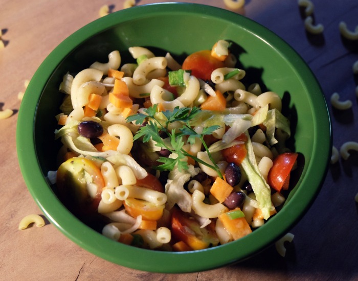 Pasta Salad with Black Beans and Veggies EatLove.Live