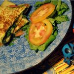 Pesto Spinach Quesadilla