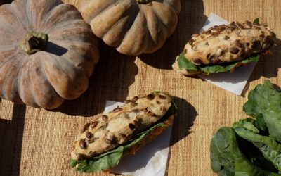 Roasted Pumpkin Sandwich with Avocado
