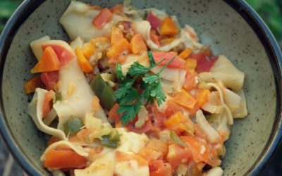 Quick One-pan Lasagna with Carrot and Celery