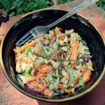 Quinoa Salad with Peanut Sauce
