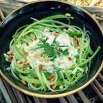 Raw Alfredo Zucchini Noodles