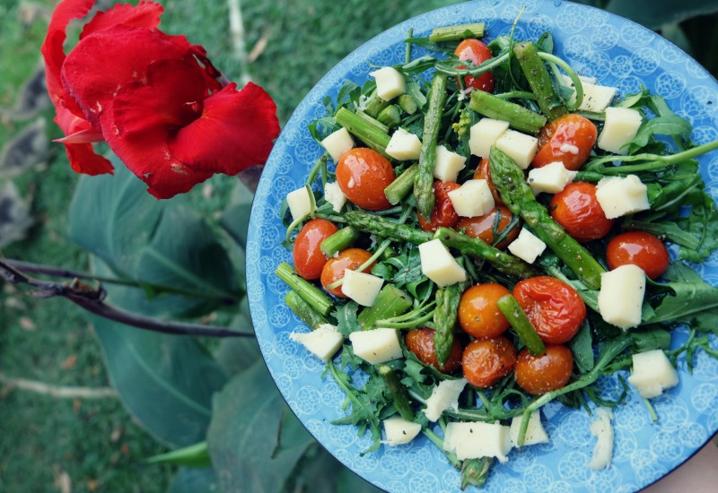Roasted Asparagus and Cherry Tomato Salad