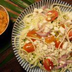 Spiralized Zucchini with Sun-dried Tomato Pesto