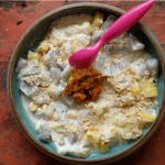 Tropical fruit Bowl with Chia Seed Jam
