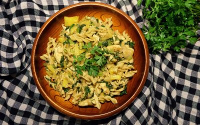 Tropical Chicken Spinach Pasta