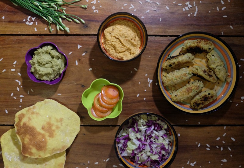 Vegan Kofte with Cashew Garlic Sauce