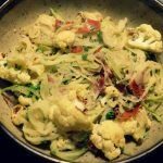 Zucchini Pasta with Roasted Cauliflower