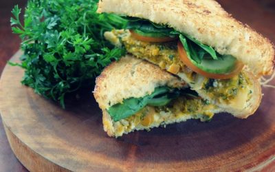 Easy Butternut Panini with Blue Cheese