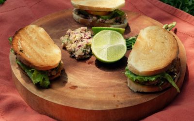 Red Cabbage Chickpea Sandwich