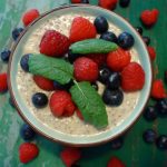 Coconut Flavored Berry Chia Seed Pudding
