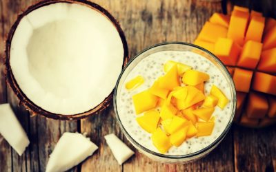 Coconut Mango Chia Seed Pudding