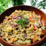 Mango Pasta Salad with Avocado Dressing