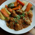 Roasted Veggies and Meatballs