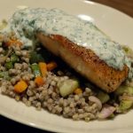 Baked Salmon with Dill Yogurt