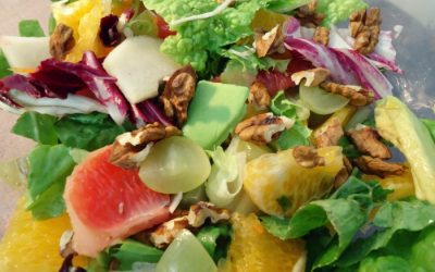 Fruity Citrus Avocado Walnut Salad