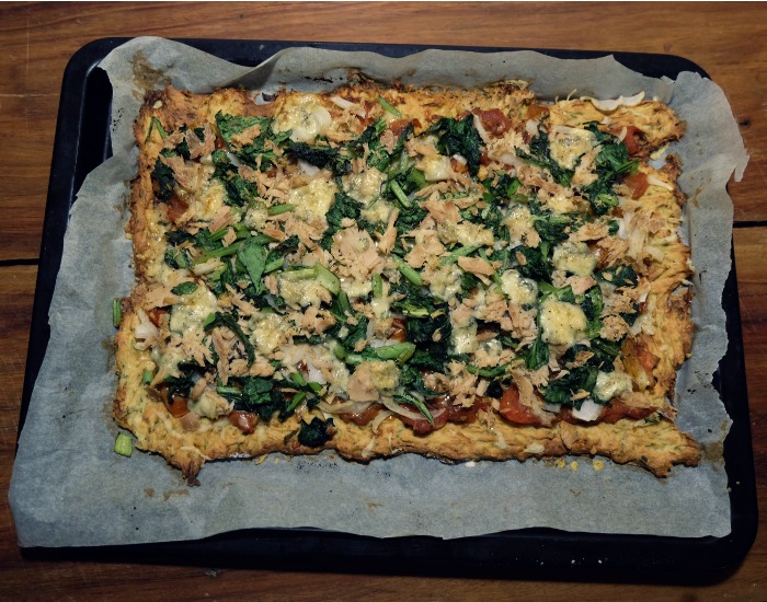 Pizza with Zucchini Crust