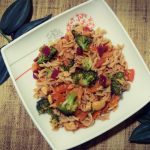 Broccoli Pineapple and Red Beet Pasta